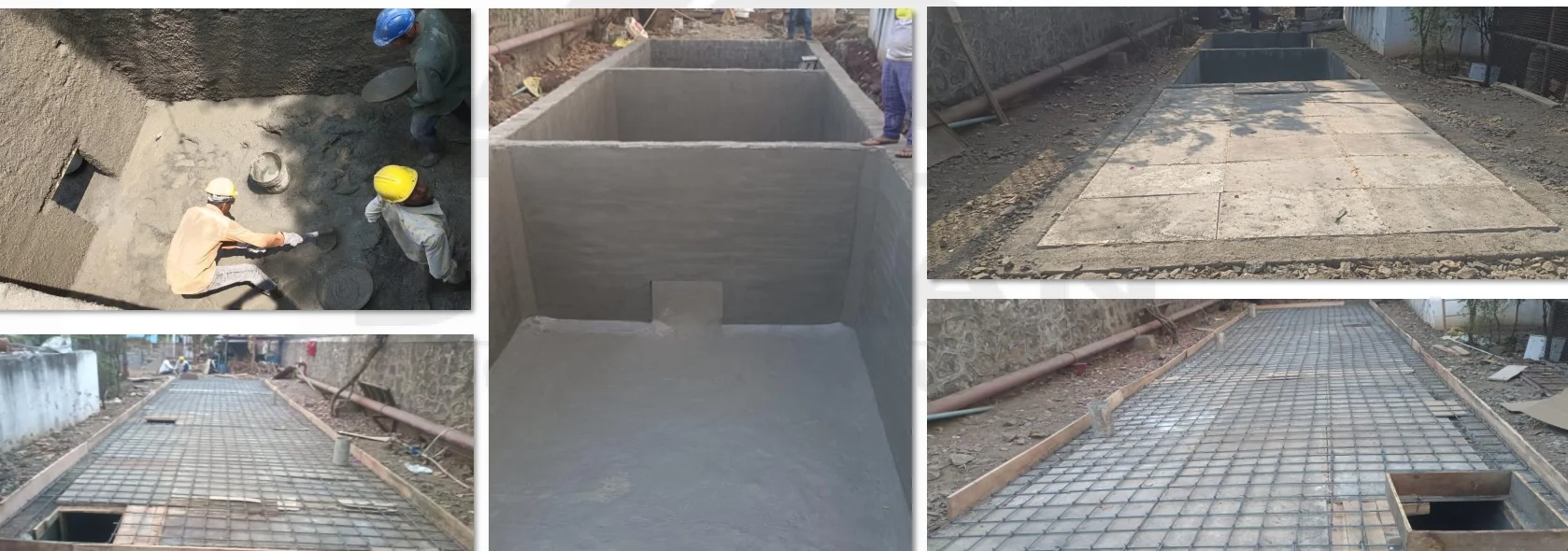 Industrial water tank works